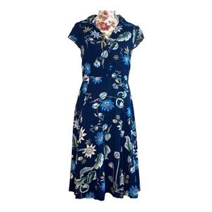 Blue colored flower dress